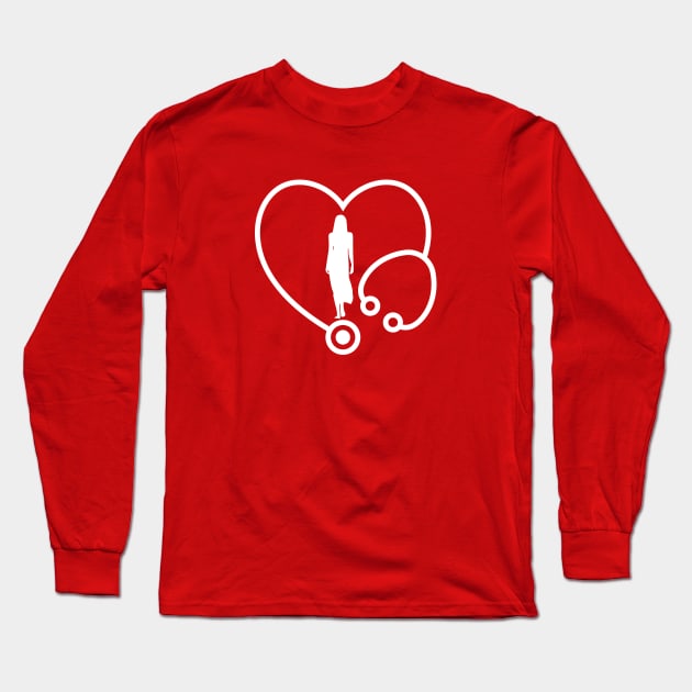 National Wear Red Day Long Sleeve T-Shirt by Introvert Home 